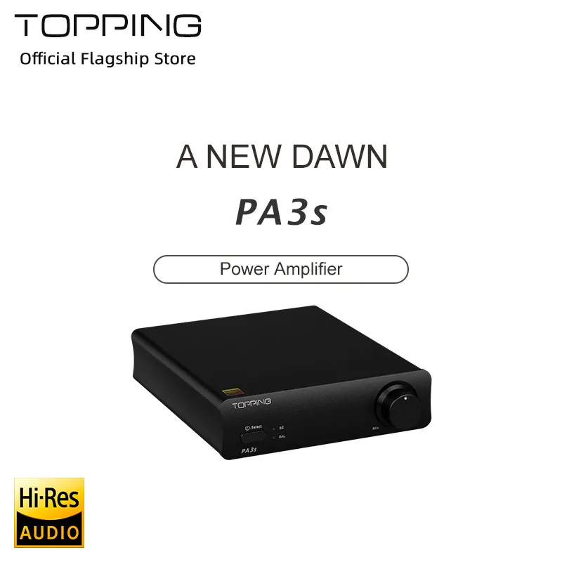 TOPPING PA3S Power Amplifier 80W*2 65W*2 2xMA12070 Fully Balanced Class D Amplifier