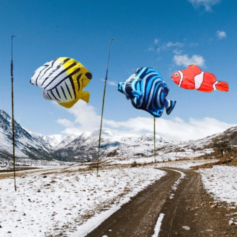 Plug ground fish kite outdoor power kite flying toy kites inflatable kites for adults flying eagle kite Home air conditioner fun