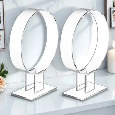 

Набор из 2 подставок для повязок на голову, прозрачные акриловые держатели для заколок, настольный органайзер для хранения аксессуаров для волос