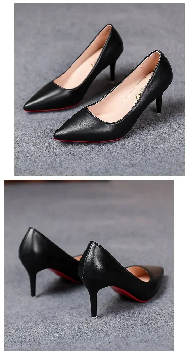 Sexy Spitze Lackleder High Heels Elegante Damen-Stilettos für Partys Klassische Schwarze Pumps für Beruf und Freizeit – Detail 22
