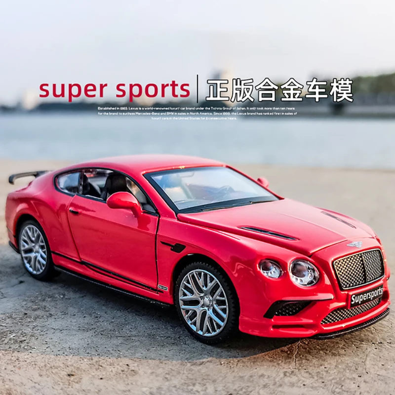 1:32 Bentley Continental Supersports Alloy Car Diecasts & Toy Vehicles Car Model Miniature Scale Model Car Toy For Children