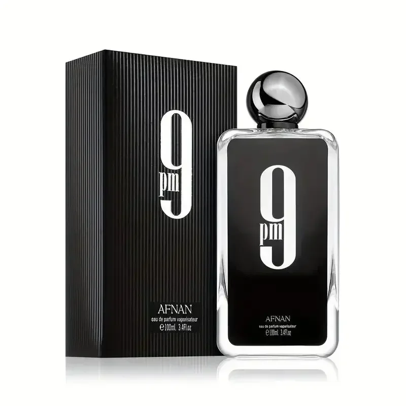 Afnan 9PM EDP para hombres 3,4 oz – Colonia de larga duración de vainilla dulce ámbar, regalo perfecto para Halloween y Navidad