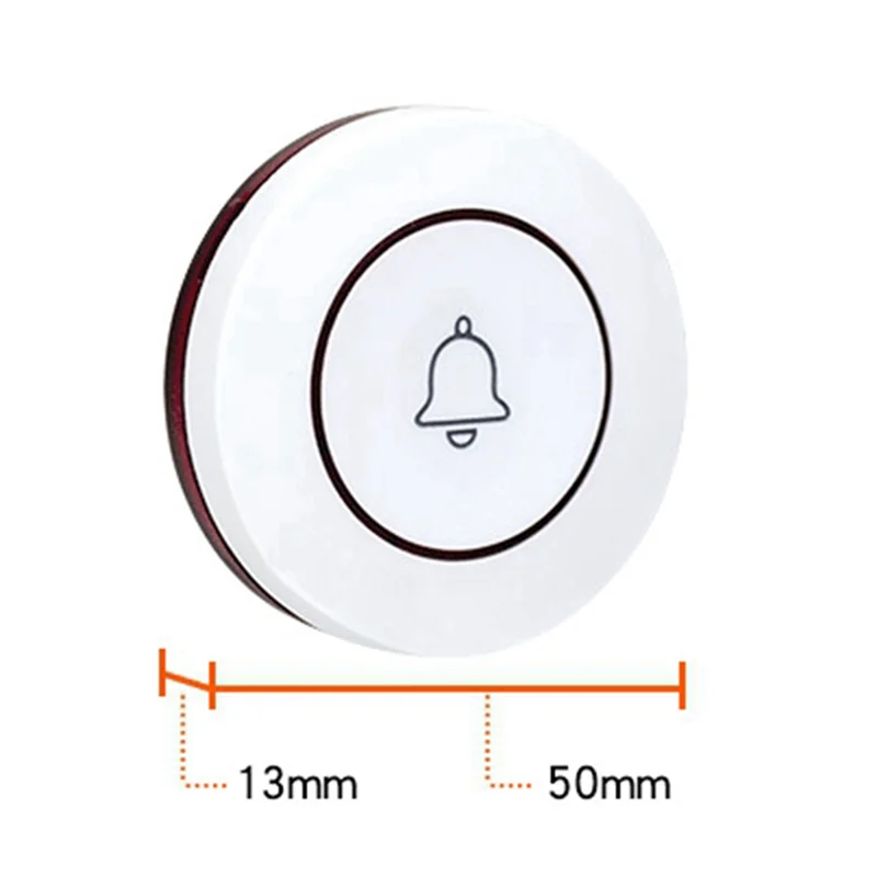 AC88-Call Button Restaurant Pager 433Mhz Wireless Doorbell Bell Button For Home Security Alarm System Hardware
