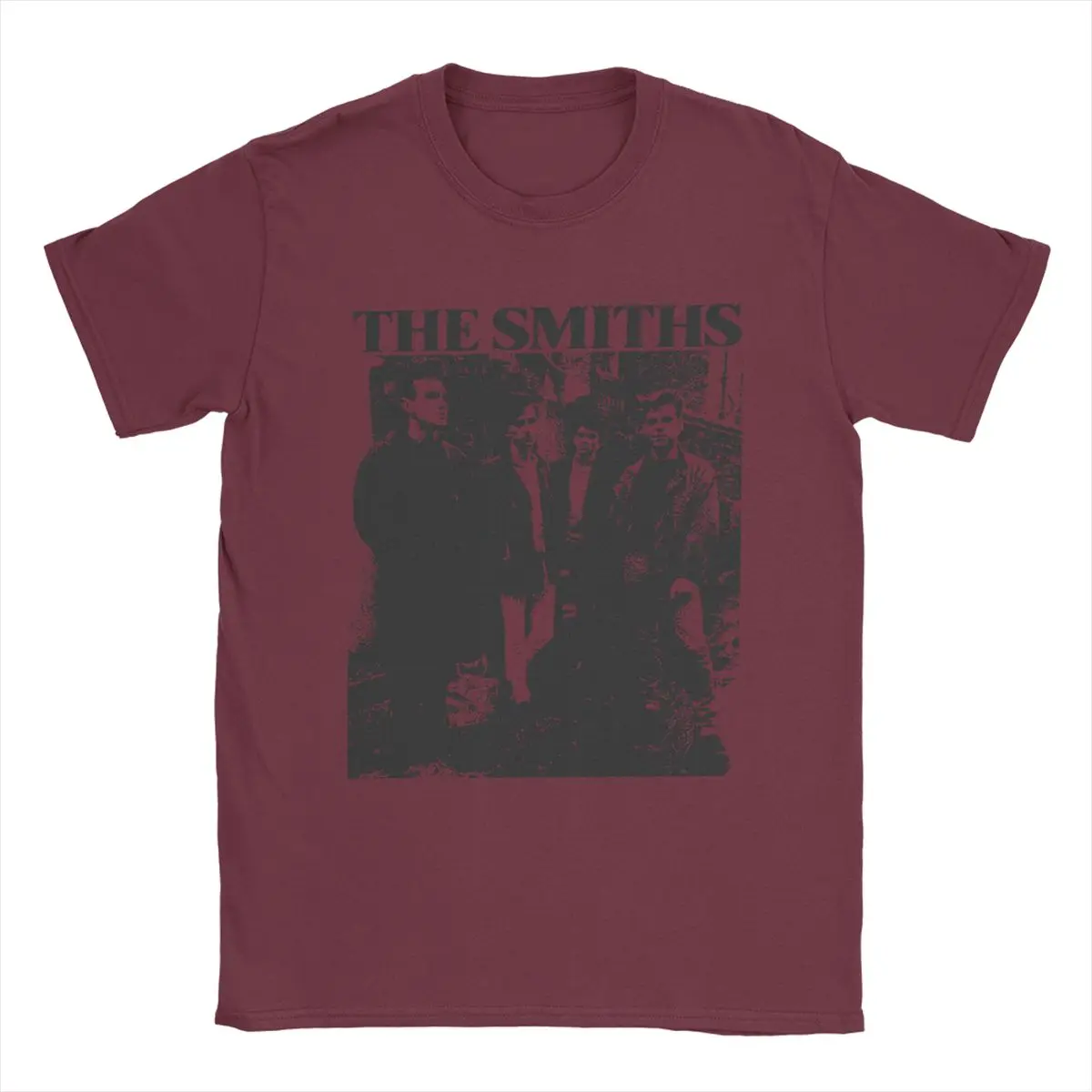 The Smiths Vintage Pencil Drawing Style T-Shirt for Men Music Casual Pure Cotton Tee Shirt O Sleeve T Shirt Printing Clothing