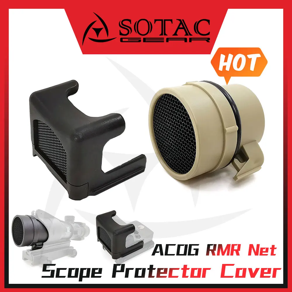 SOTAC GEAR Weapon RMR ACOG Scope Protector Cover Cap Kill-flash Lens Honeycomb Cover Anti-reflection Device