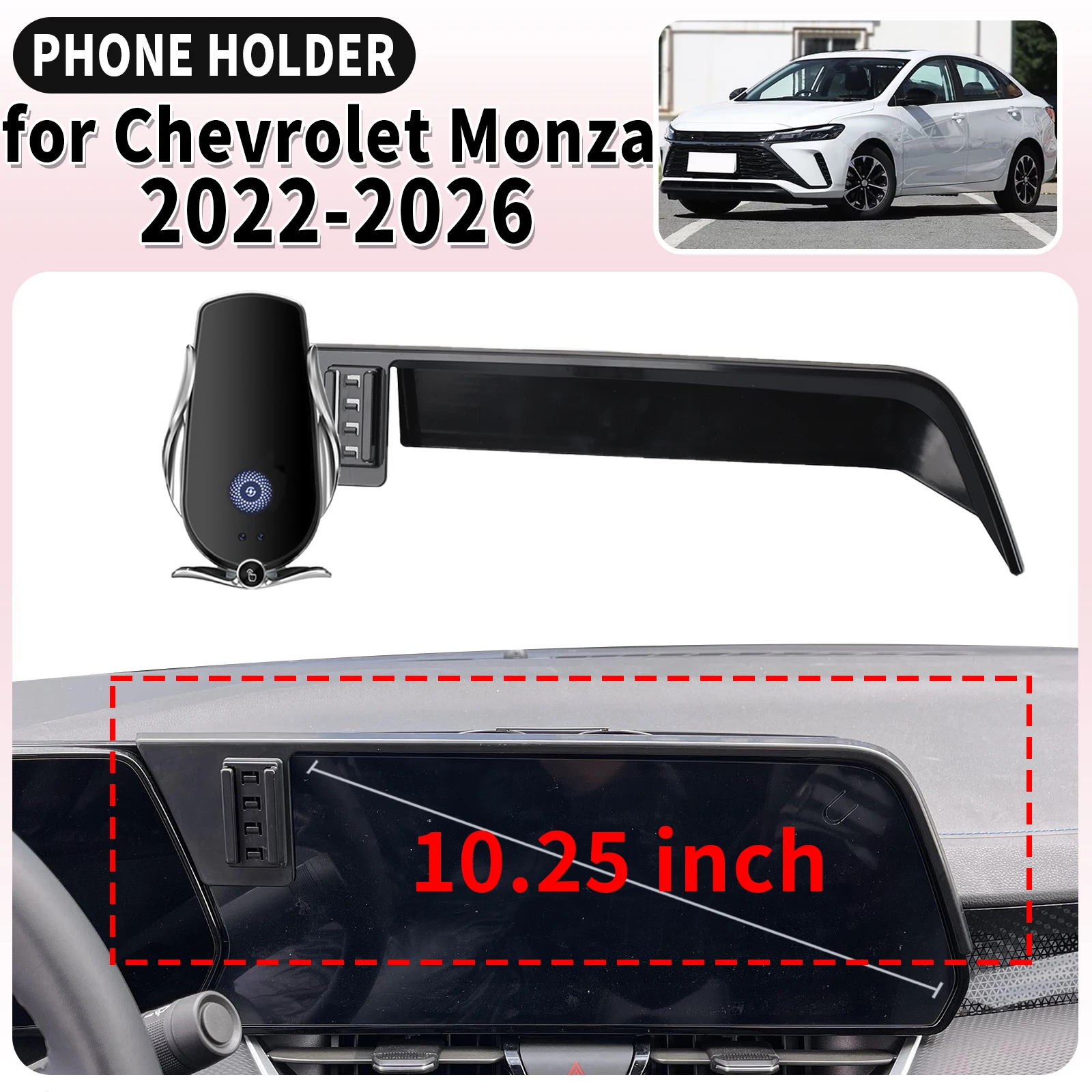 

fit for Chevrolet Monza 2022-2026 Cavalier Turbo Screen Base Mount Phone Holder Dedicated Clip-On Navigation Bracket accessoires