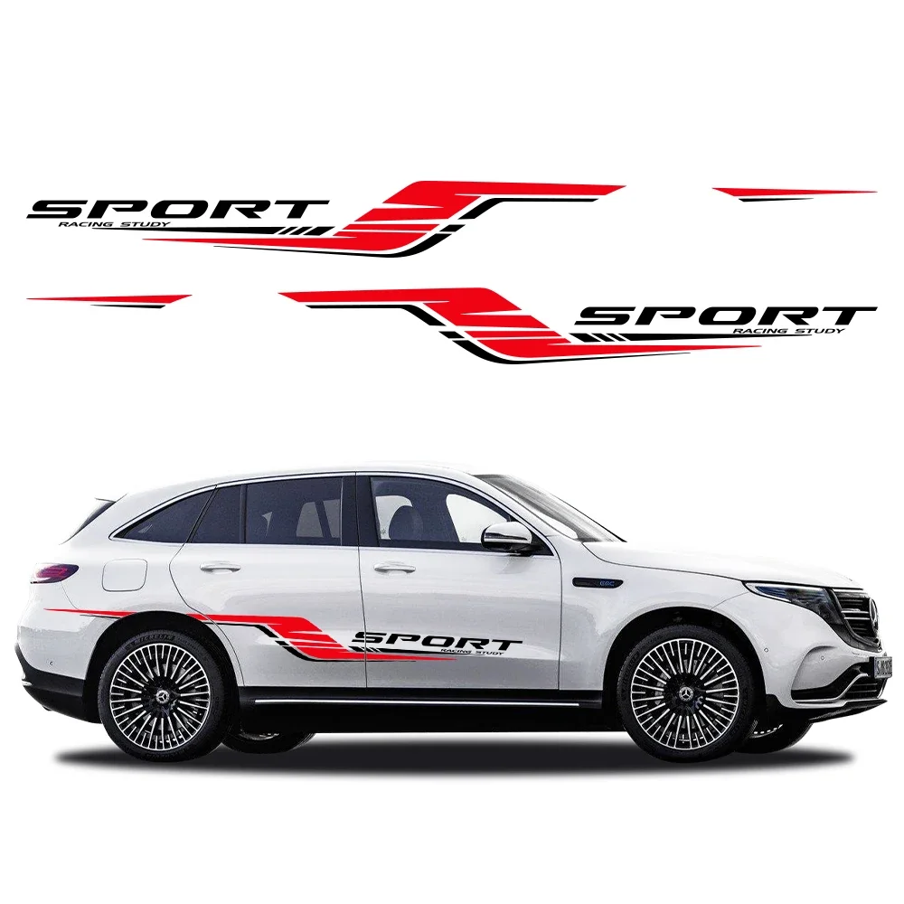 

Car Both Side Stickers Long Stripes Self Adhesive Vinyl Film Personality Graphics Creative Decal Decor Auto Tunning Accessories