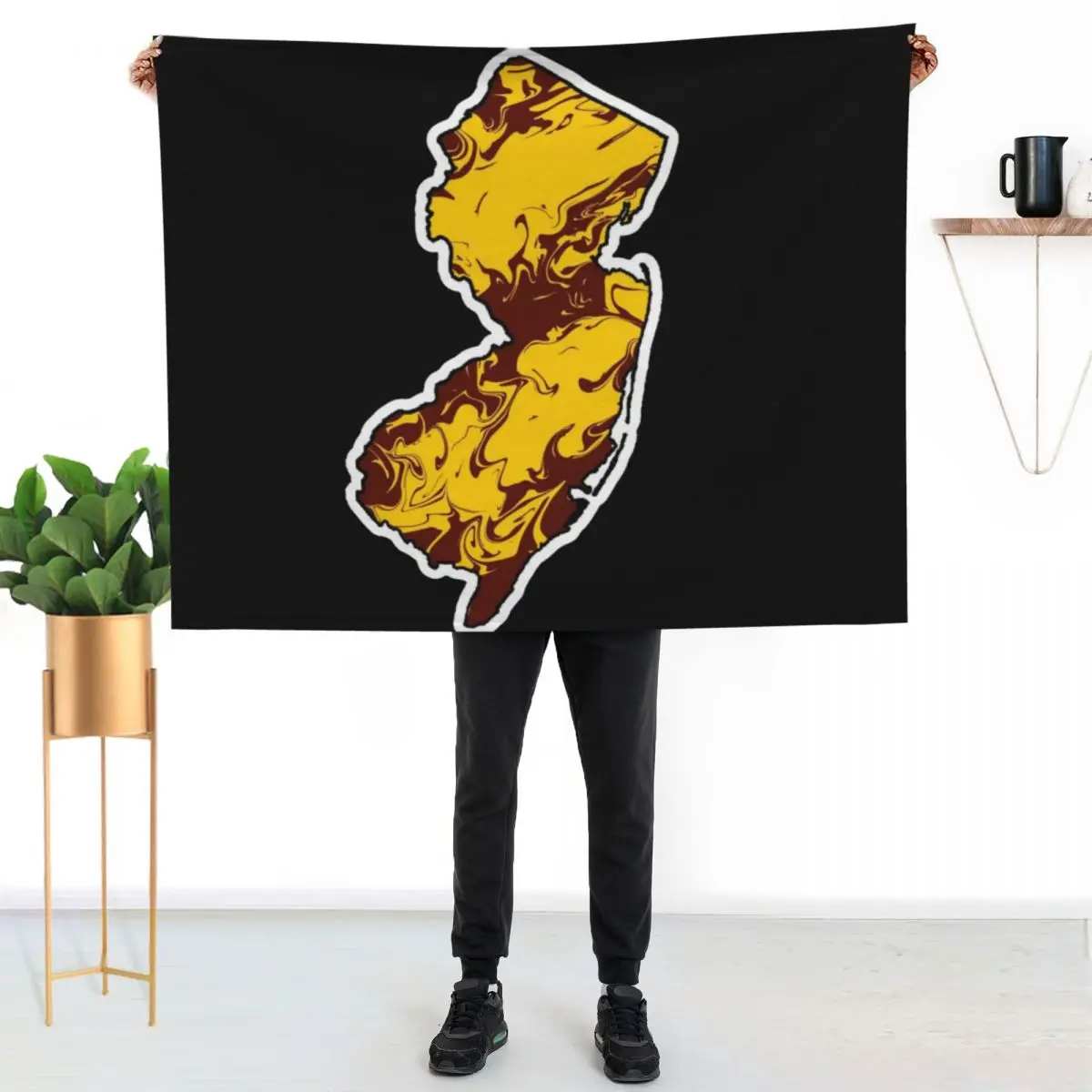 Rowan Tie Dye State Throw Blanket Hairys cosplay anime Decorative Beds Blankets For Baby Luxury St funny gift Blankets