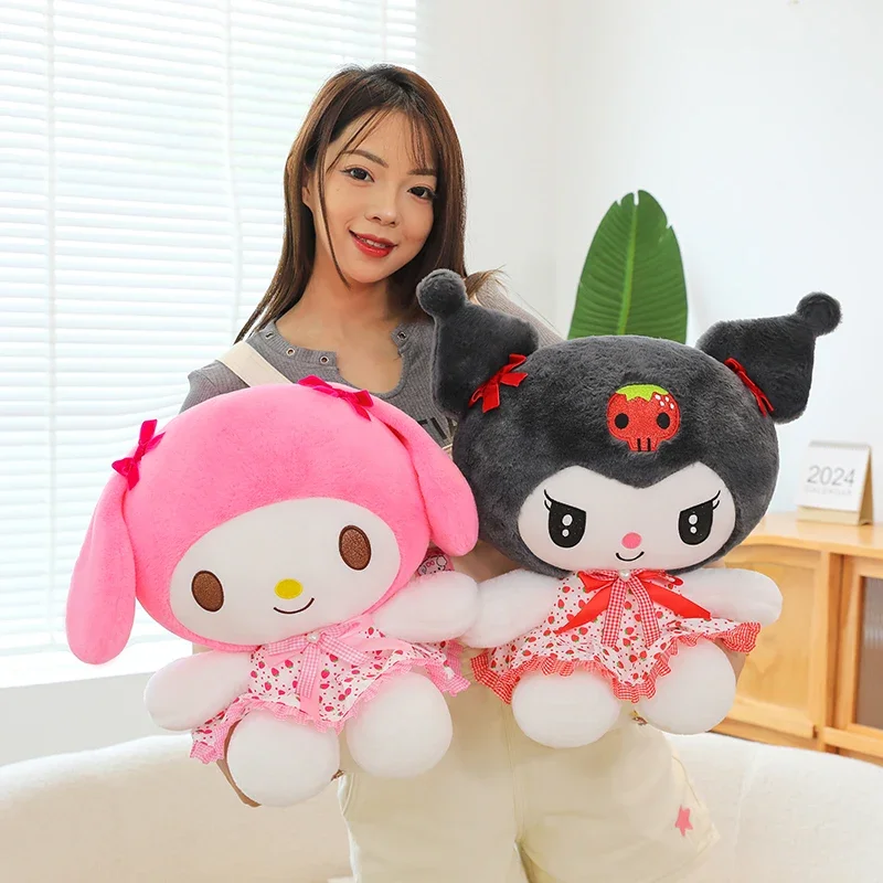 70cm Oversize Sanrio Kuromi My Melody Plush Dolls Toys Cute Kawaii Stuffed Doll Hello Kitty Plush Toy Children's Birthday Gifts