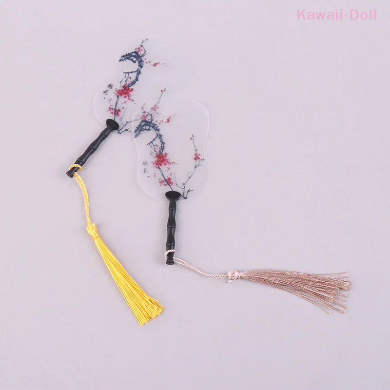 2 قطعة مروحة أوراق النخيل نموذج 1:12 دمية مصغرة محاكاة إكسسوارات ديكور منزلي #5