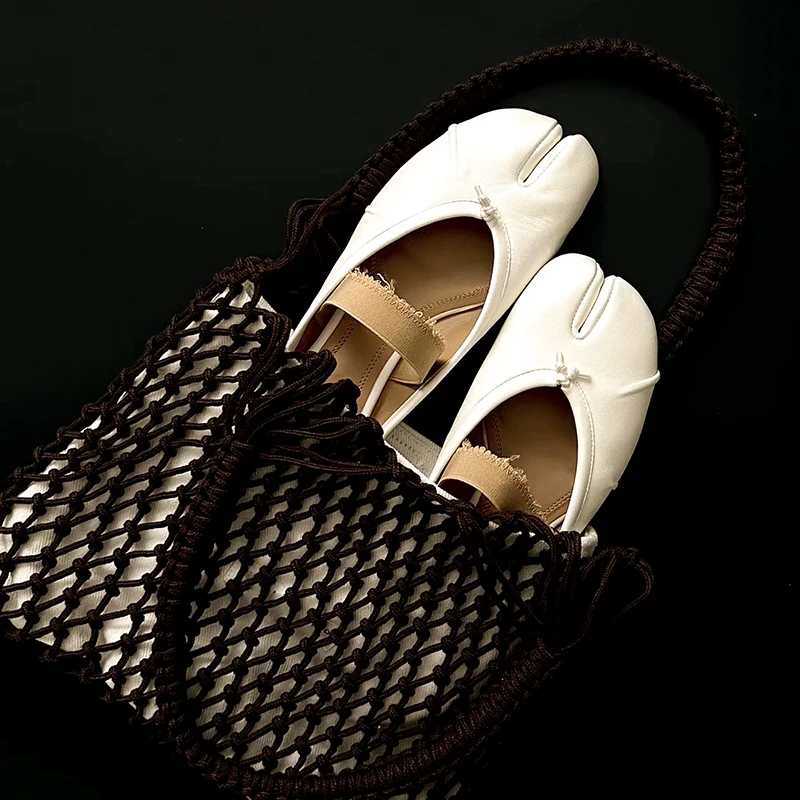 Elegante dame ballerina sko i sort - usage example