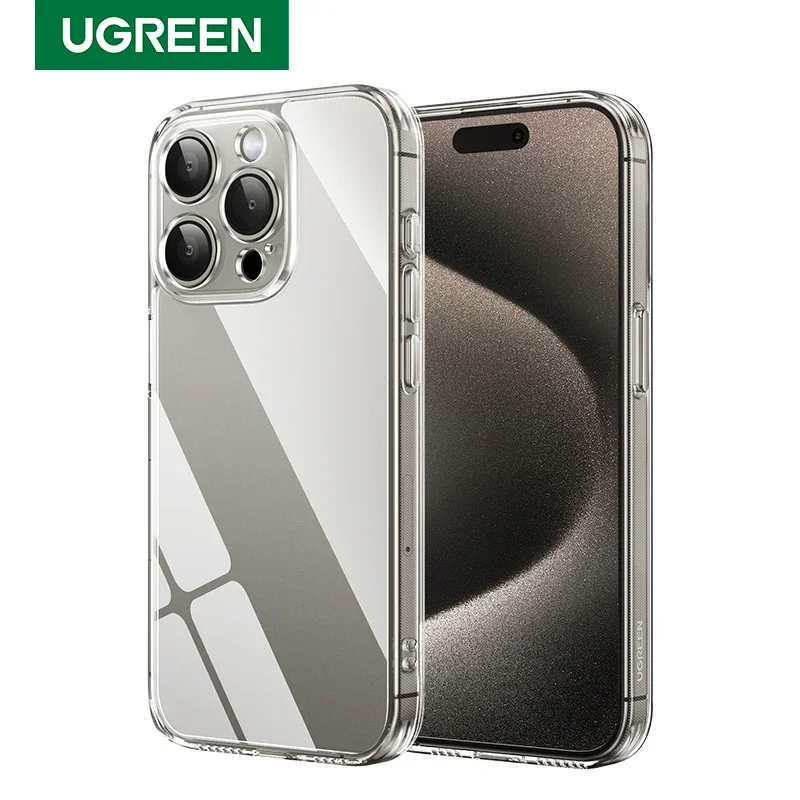 UGREEN Case for iPhone 14 15 16 Pro Max Shockproof Clear Case Transparent Cover for iPhone 15 Pro 16 Plus Phone Protective Case