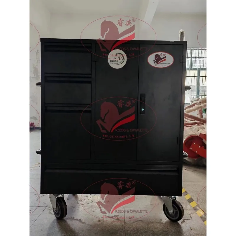2026 Heavy-Duty Mobile Tack Box: Stainless Steel/Aluminum Build in 3 Sizes | Commercial Equestrian Storage Solution