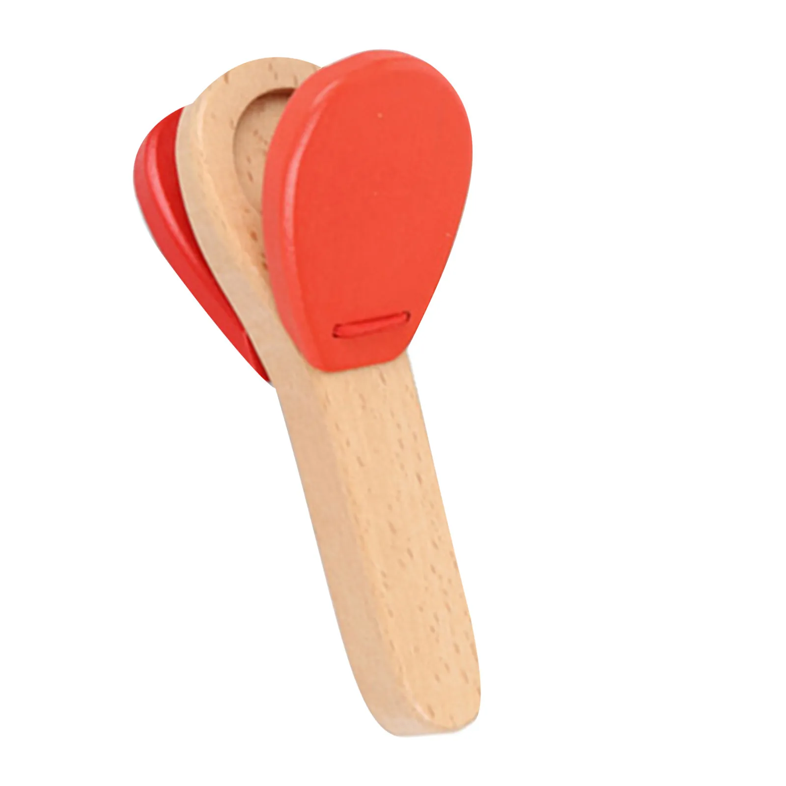 Lovely Kids Wooden Castanet Clapper Educational Music Percussion Random Color Baby Learning Early Development Baby Education Toy