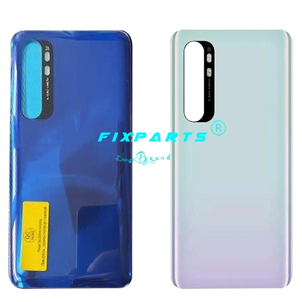 Pełna nowa dla Xiaomi Mi Note 10 Lite Tylna pokrywa Tylna obudowa Drzwi Obudowa Zamiennik dla Mi Note 10 Lite Pokrywa baterii z obiektywem