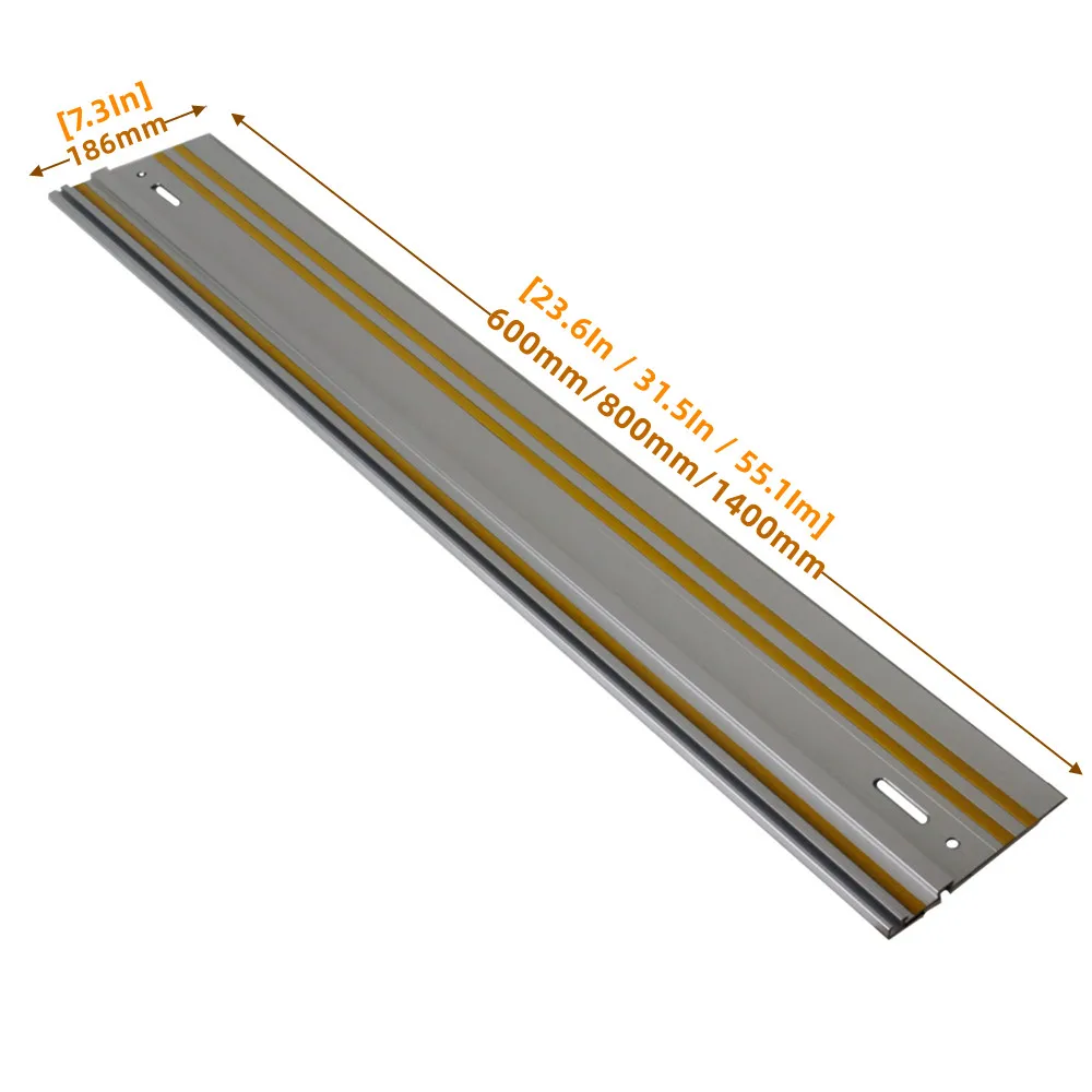 Track Sah Führungsschiene Aluminium Extrudierten Geführt Schienen für Kreissäge Track Wiederholbare Rip Schnitte & Optimiert Bevel & Gerade schnitte – Detail 4