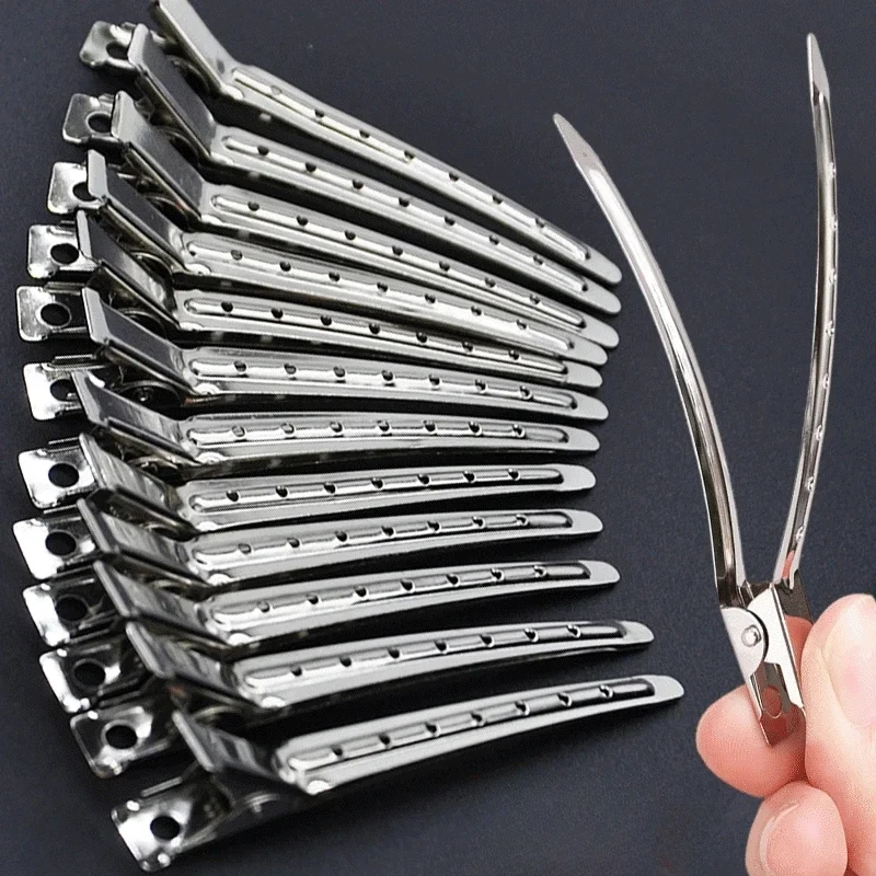 Woman Hair Care Clips Metal Steel Hairdressing Sectioning Clip Clamps Barber Hair Cut Use Styling Tools Hair Root Fluffy Hairpin