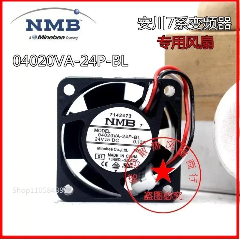 QM for NMB 4CM 04020VA-24P-BL 24V 0.13A Three-Wire Cooling Fan Special for Yaskawa Driver Original Replacement