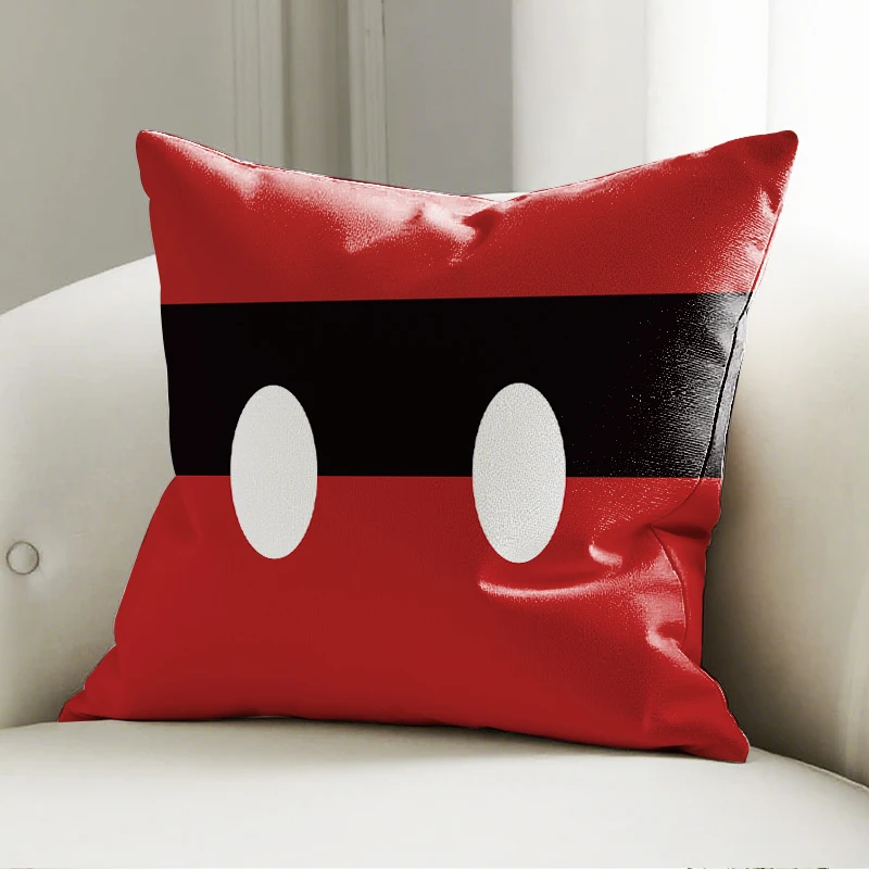 

Disney Mickey Mouse Icon Pillow Case Soft Cushion Cover for Sofa Bedroom Kids Room Disney Decorative Throw Pillowcase