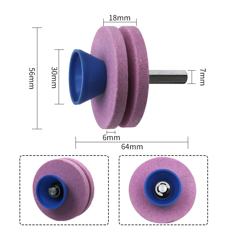Fastest Knife Sharpener Blade Universal Grinding Rotary Drill Cutter Lawnmower Knife Sharpener Grinding Drill Cuts Blade Tools