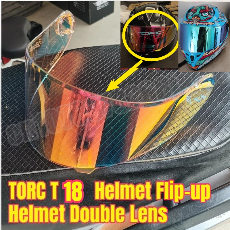 

TORC T 18 Helmet Flip-up Helmet Double Lens Helmet Visor Flip-up Helmets Outer Lens Pin Lock