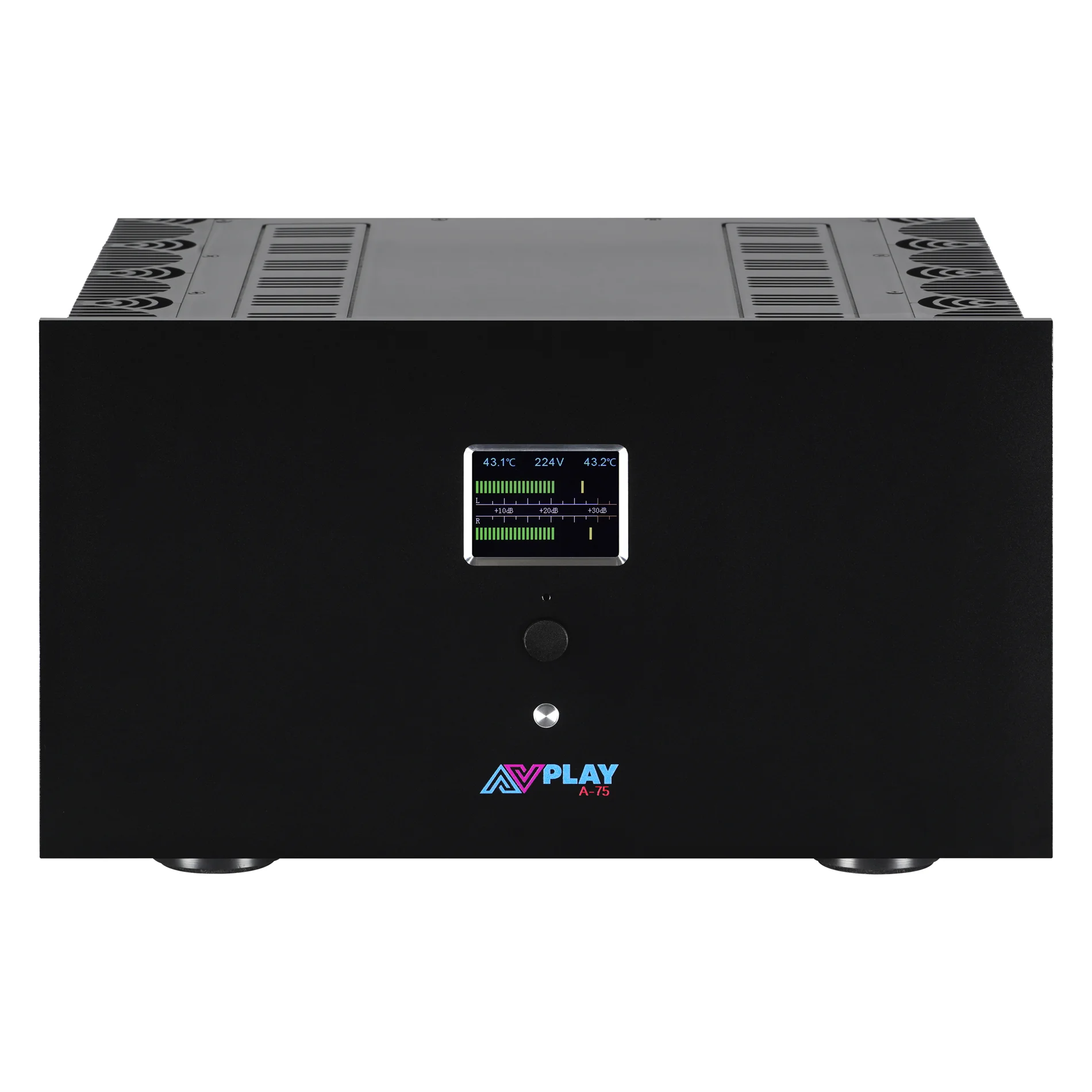 AVplay A-75 Two Power Amplifier HIFI Class A Power Amp With Dynamic Voltage LCD Display Bridge Single Channel Power Amplifier*2