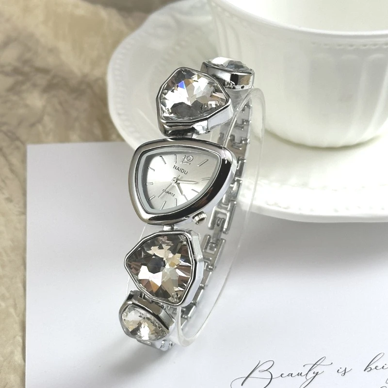 

Роскошные женские часы с кристаллами и бриллиантами, элегантные наручные часы-браслет для женщин, подарки, Relogio Feminino, Reloj Mujer