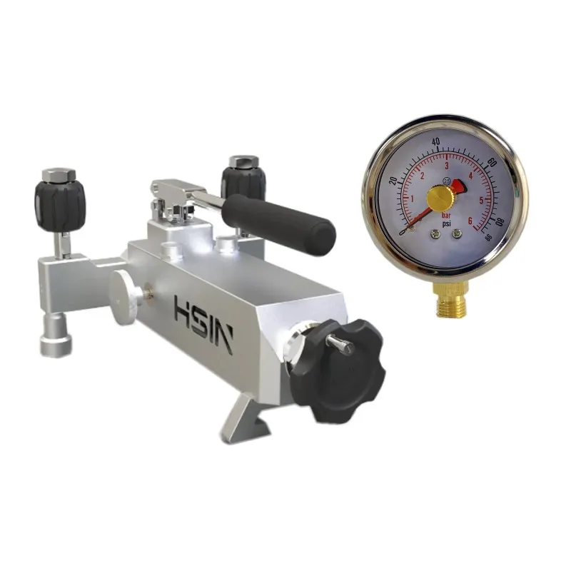 

HSIN 615 HydraulicWater Oil Pressure Calibrator Calibration Hand Pump 70MPa Dial Pressure Gauge Menometer Pressure Comparator