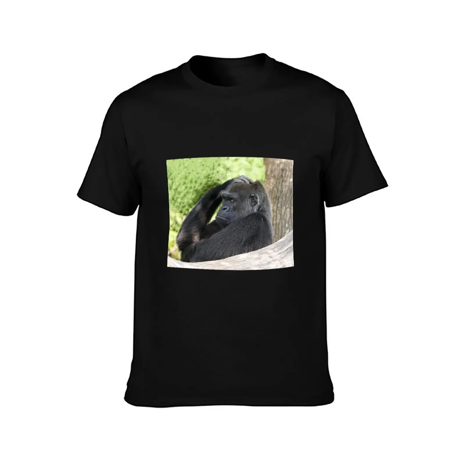 540/ finition 2022 : Gorilla atitude and Expression of a human by Okaio Création Olavia - Olao T-Shirt anime tops mens t shirts