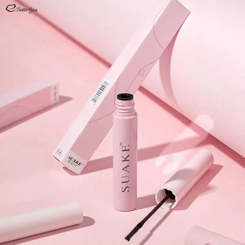 Mascara rose et blanc pour allonger les cils, brosse à cheveux fins, ne tache pas, maquillage fin et imperméable, 1 pièce