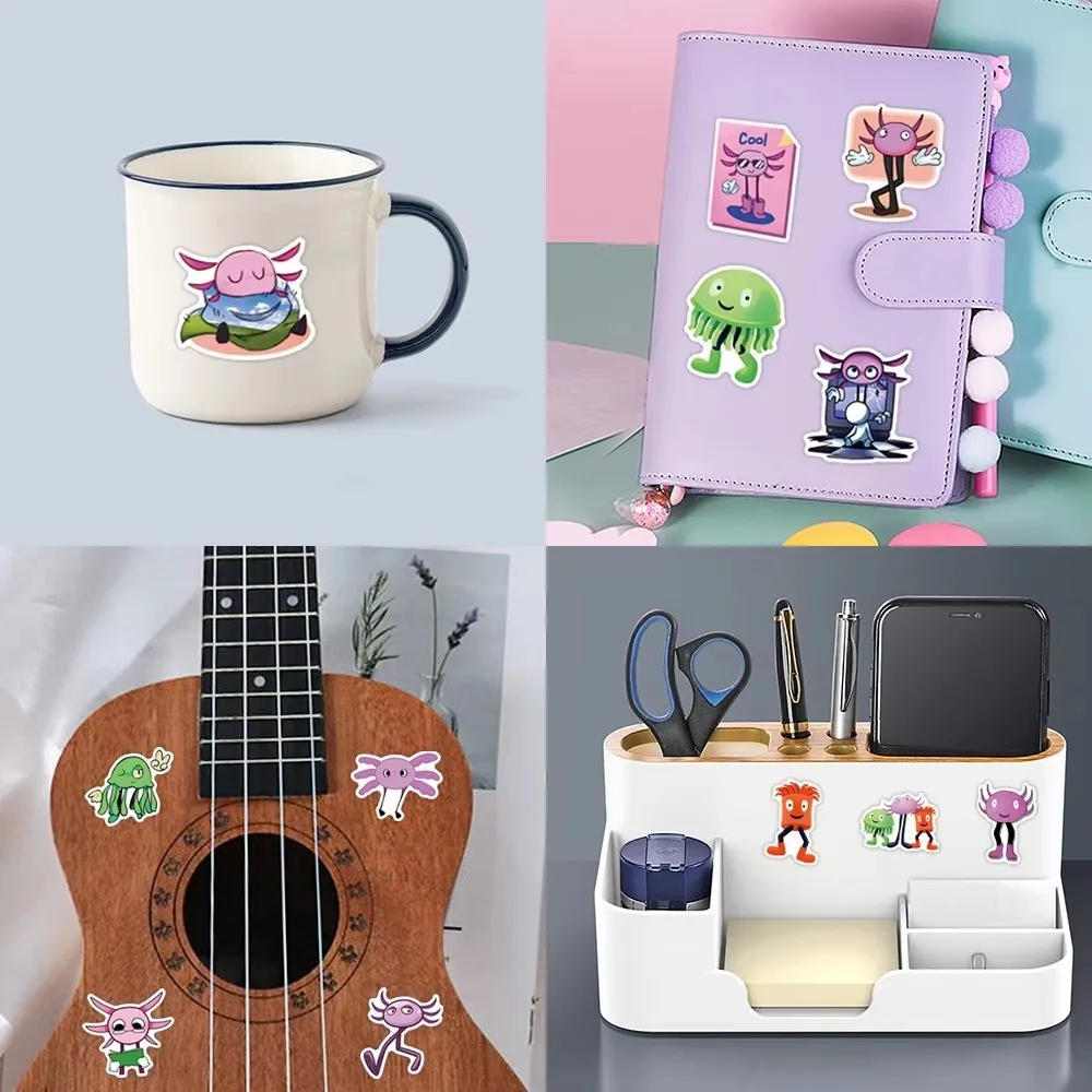 50 قطعة ملصقات كينيتو للحيوانات الأليفة للأطفال لوح التزلج والكمبيوتر المحمول والدراجات النارية والسيارة ملصق ألعاب الأطفال ملصقات مقاومة للماء