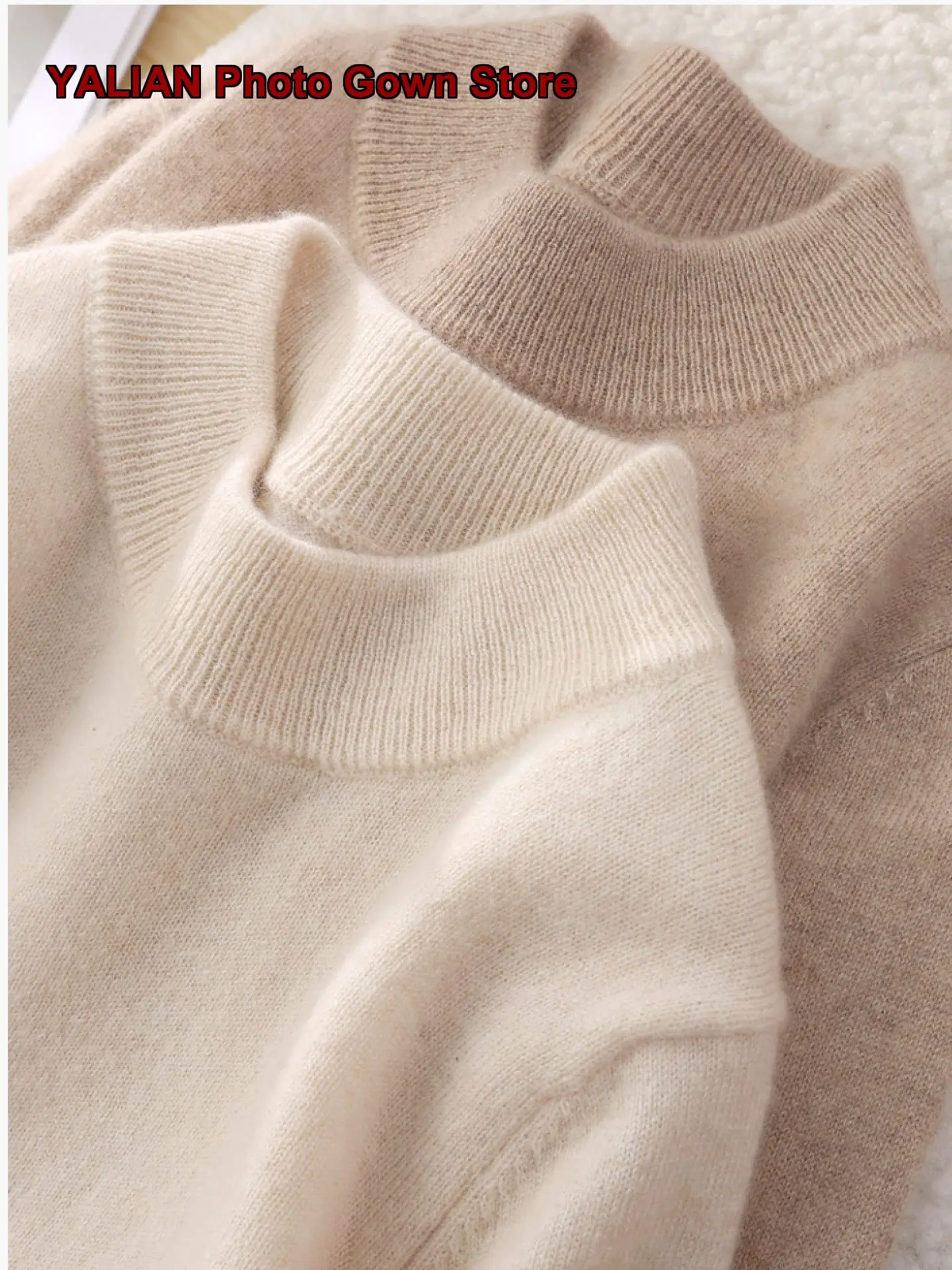 Boys Girls Pullover Sweater Kids Autumn Winter Round Neck Loose Fit Cashmere Base Layer Top
