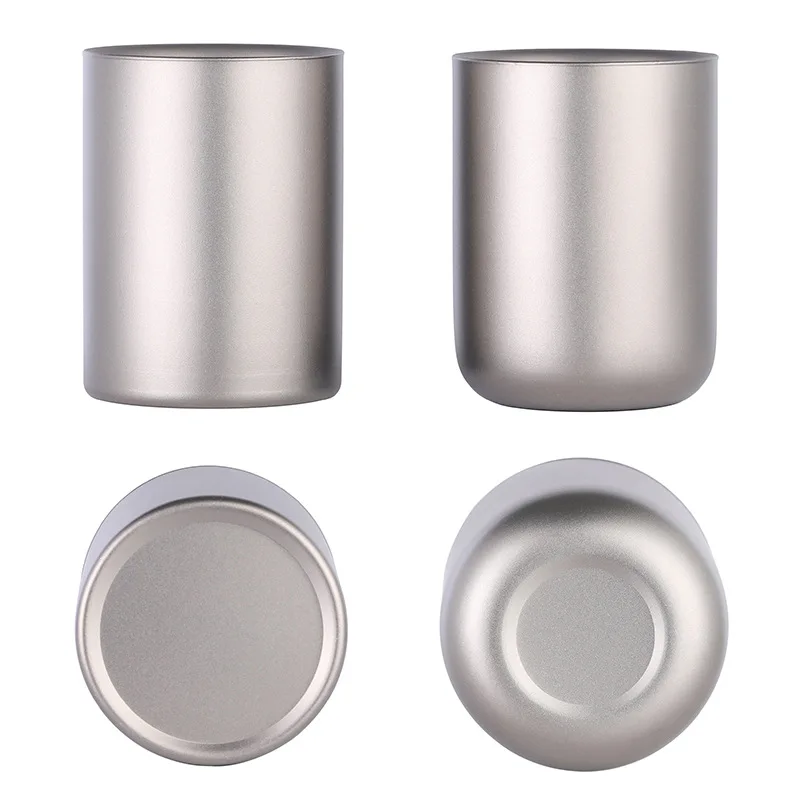 Pure Titanium Double-Layer Insulation Cup, Coffee Cup, Beer, Outdoor Camping Trip, Kitchen Appliance, 200ml