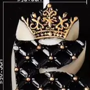 Black Gold Crown Creative Birthday Digital Candle Internet Celebrity Party Year One