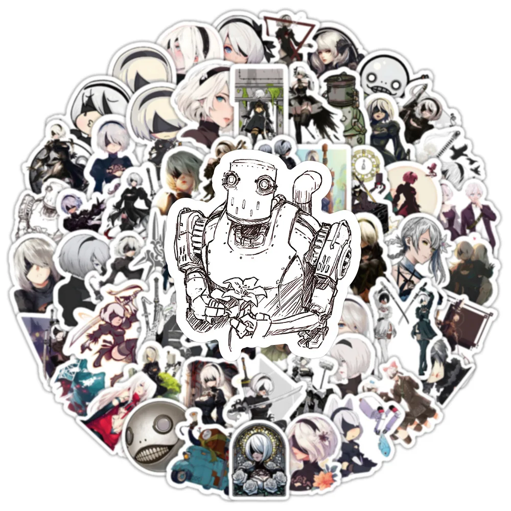 103pcs NieR Automata Stickers Notebook Computer Stationery Decoration Waterproof Sticker Supplies