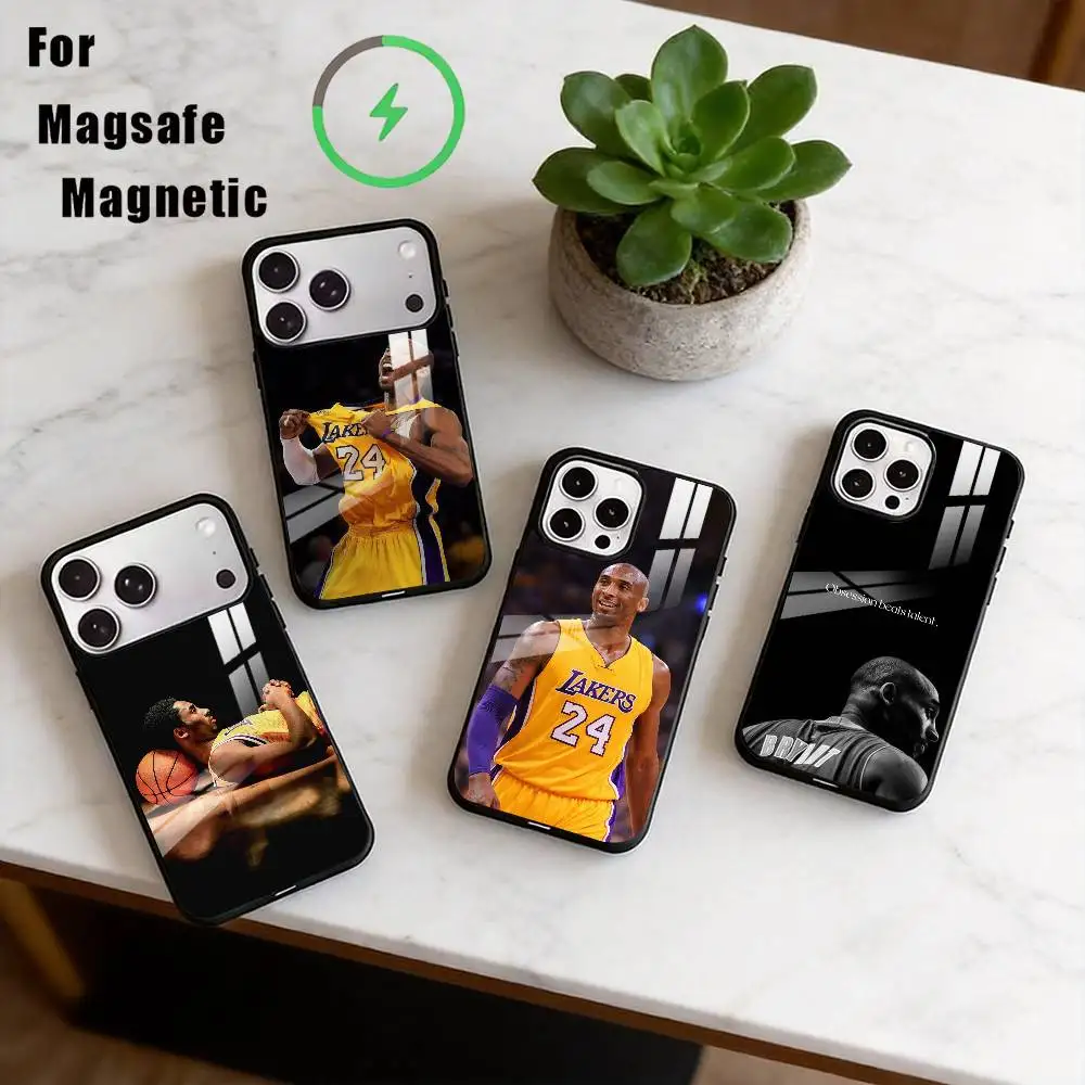 

K-Kobe Bryant Phone Case For iPhone17,16,15,14,13,12,11 Plus,Pro Magnetic For Magsafe Wireless Charging