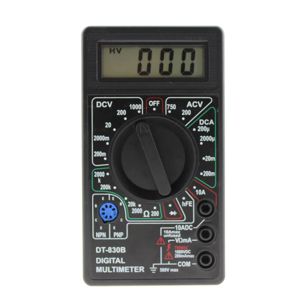 DT830B Digital Multimeter AC/DC LCD Digital Multimeter 750/1000V Voltmeter Ammeter Tester High precision Repair Tool Tester