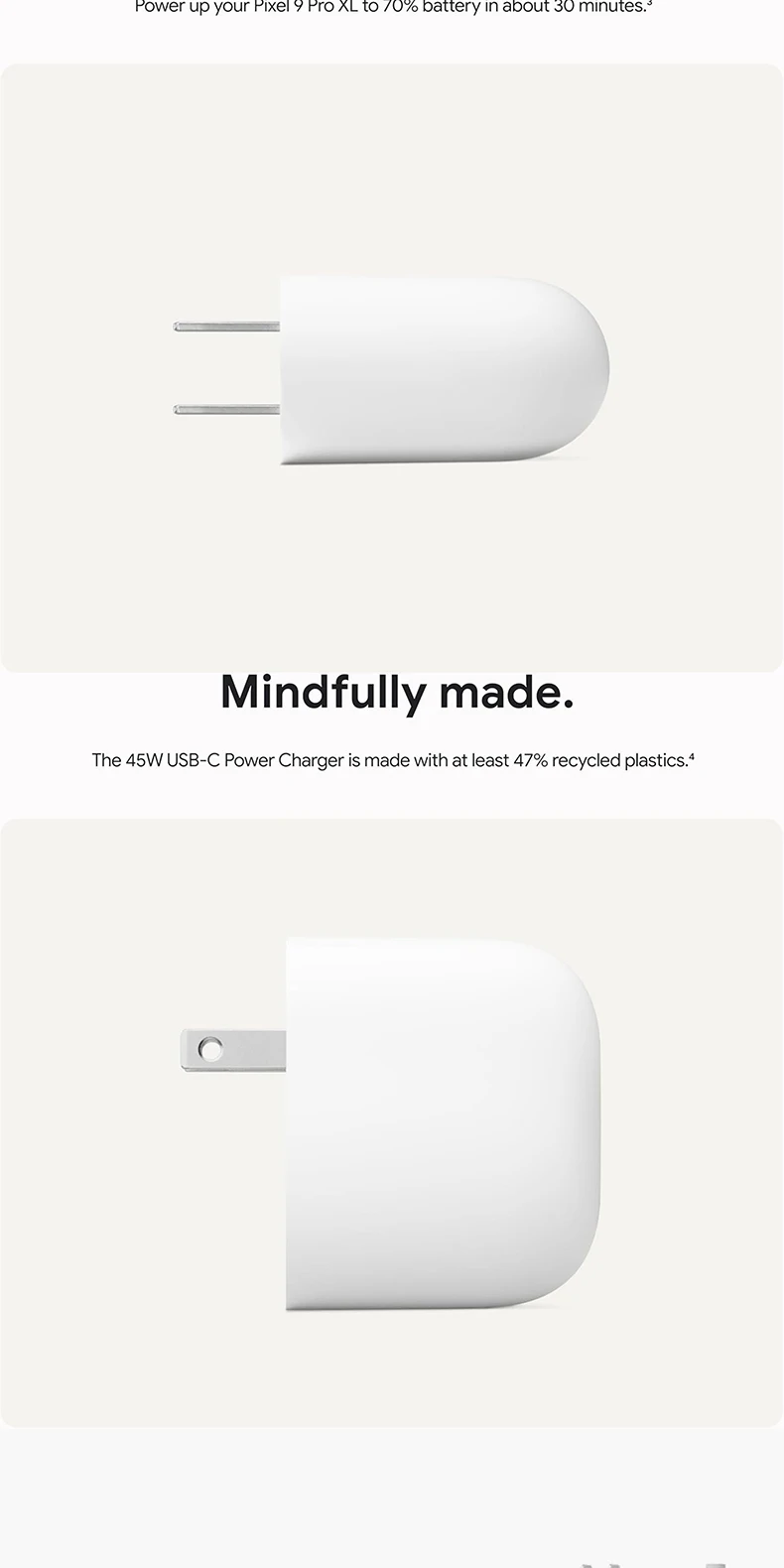 For Google Original 45W Charger USB Type C Fast Charger For Google Pixel 10A 9A 9 8 7 6 10 11 Pro XL Fold PD Charging Data Cable