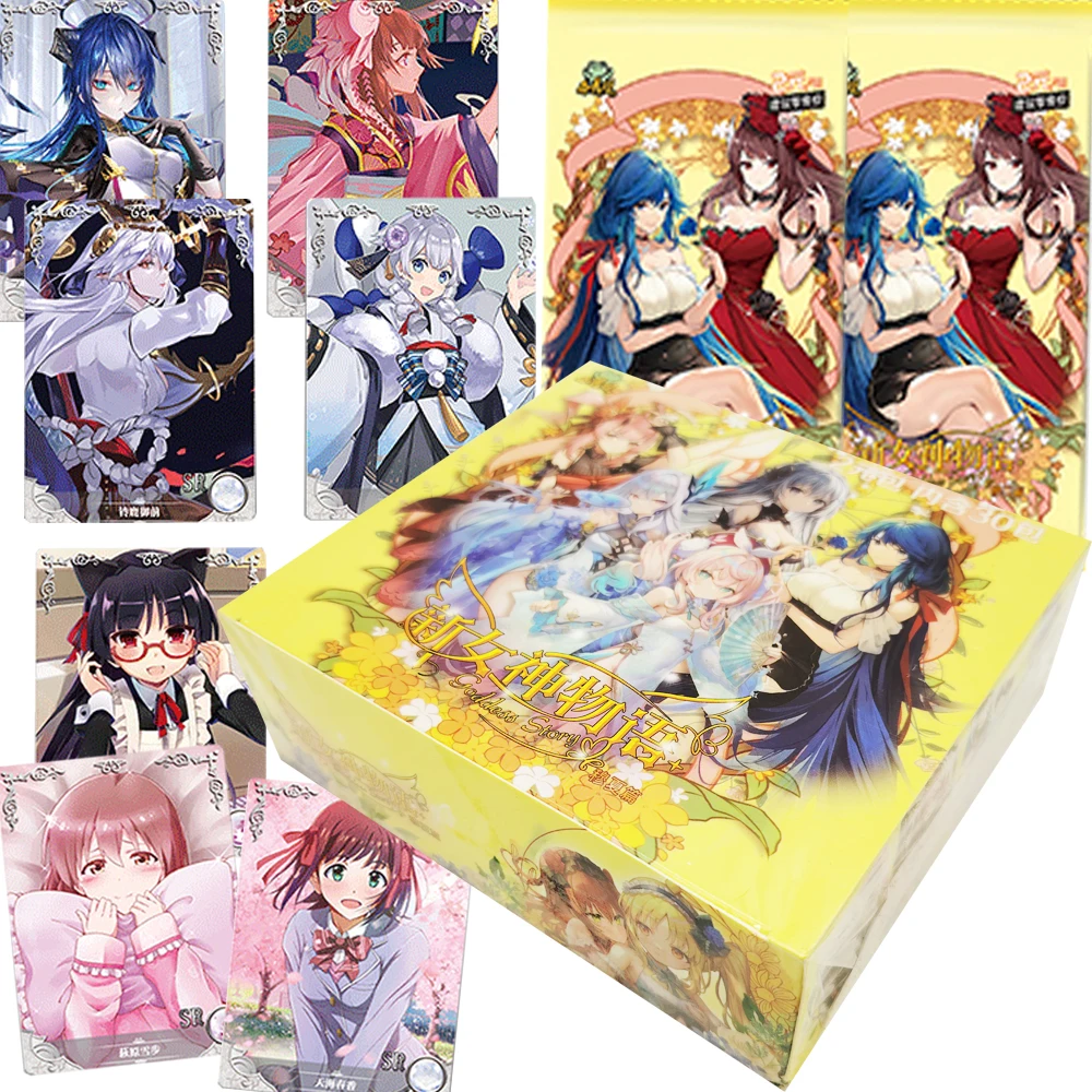 

Goddess Story Collection Cards for Fans Popular Anime Game Girls Elegant Mature Charm Temptation SSR Flash Cards Special Gifts