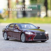 1:32 LEXUS LS500H Alloy Car Model Diecast Toy Metal Car Sound & Light Model Home Interior Decorations Collection Gift For Boys