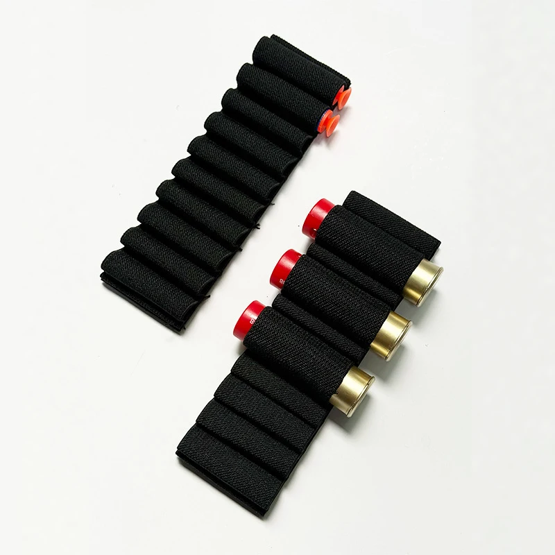 Tactical 10 Hole Bullet Fixed Case Multi-Functional Outdoor Hook&Loop Rifle Bullet Cartridge Holder Hunting Shotgun Stock Case