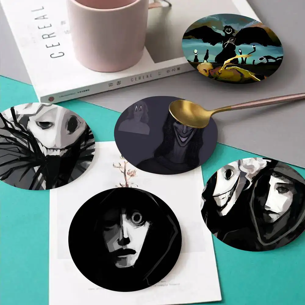1pc Horror M-Mandela C-Catalogue Wooden Coaster Colour Printing Cup Mat Home Desk Decoration Gifts