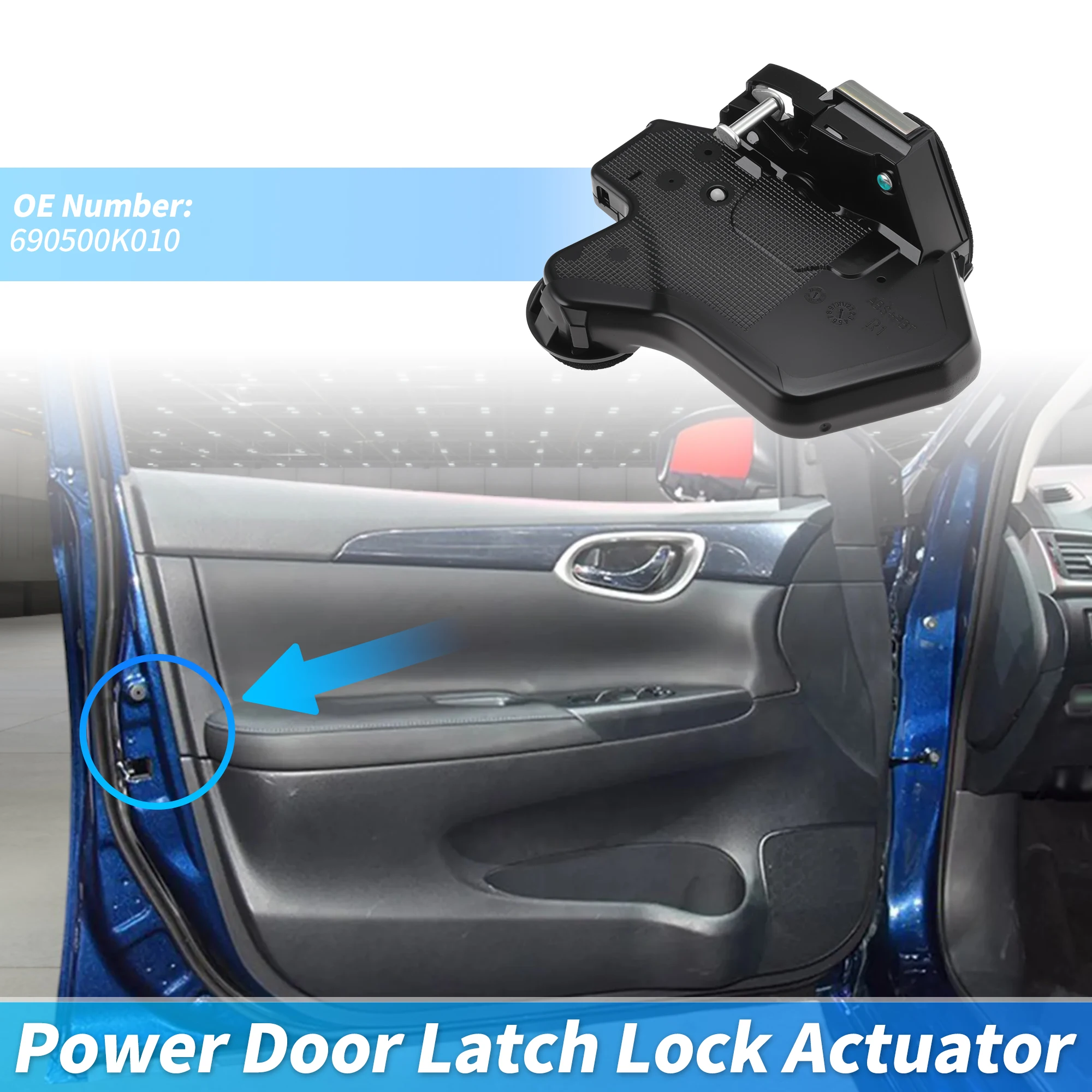 UXCELL 690500K010 Power Door Lock Latch Actuator for Toyota Fortuner