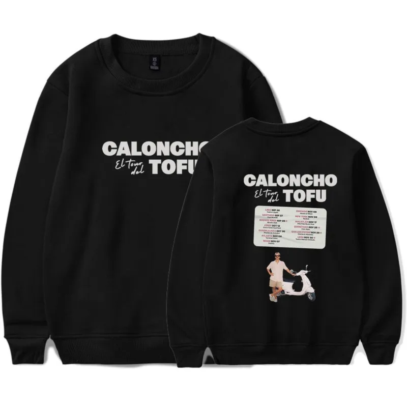 Caloncho Tofu Tour Long Sleeve Crewneck Sweatshirt Merch For Women/Men Unisex Winter Fashion Streetwear