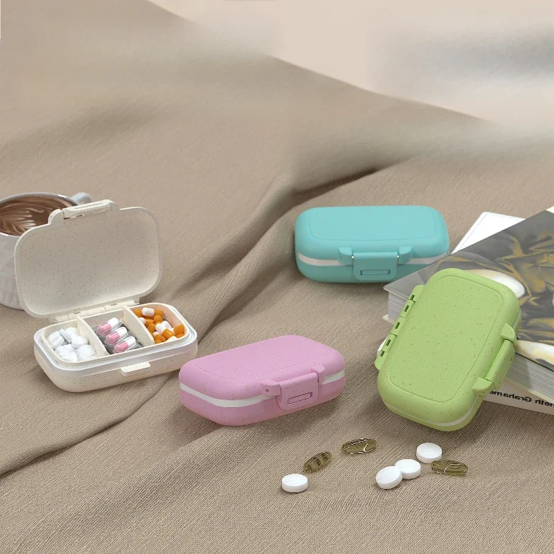 3 Grids PillBox Tablet Storage For Tablets Travel Pill Box With Seal Ring Small Box For Tablets Medicine Pill's Box Case