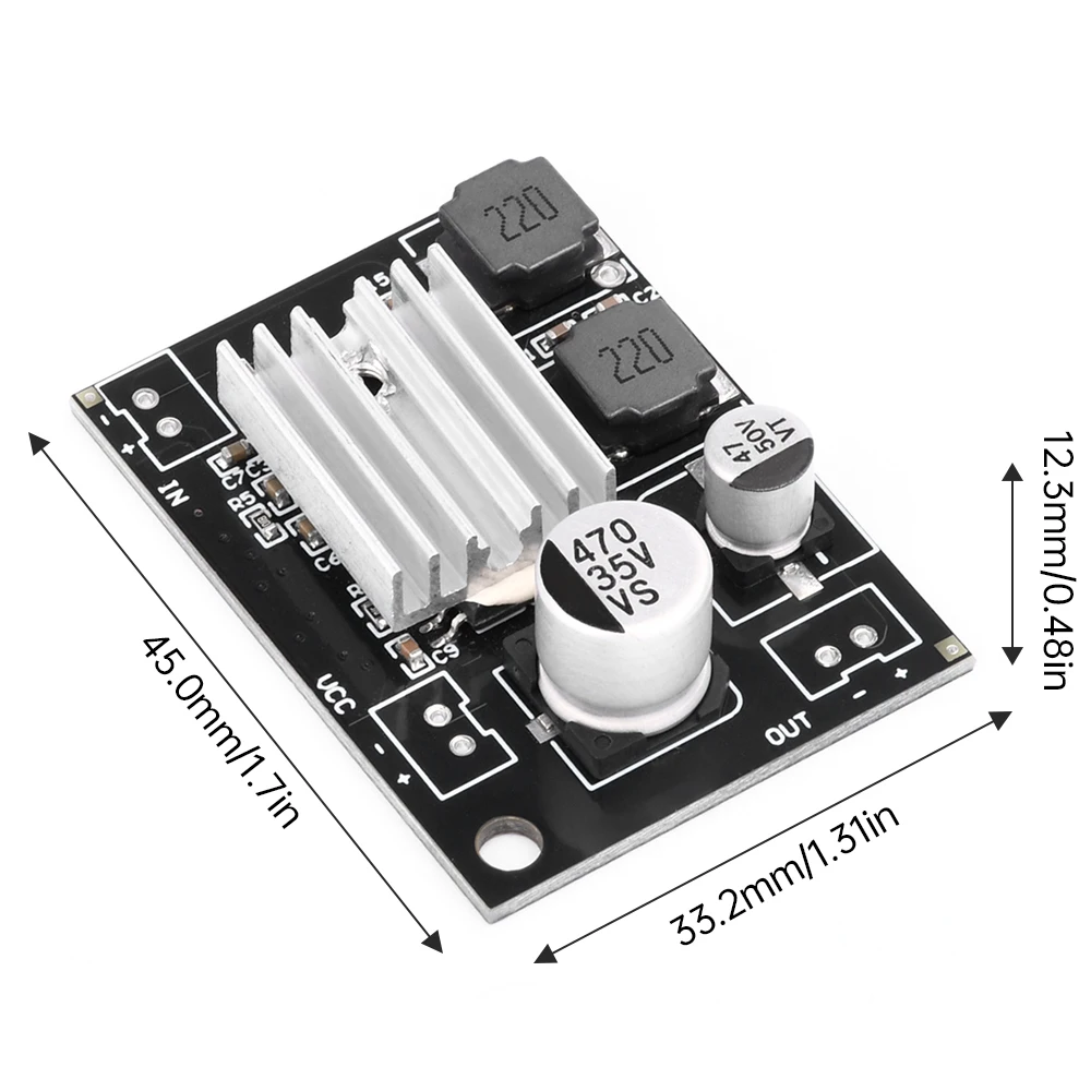 Scheda amplificatore di potenza in corno ceramico piezoelettrico modulo di amplificazione megafono 180W appositamente progettato DC5V-27V