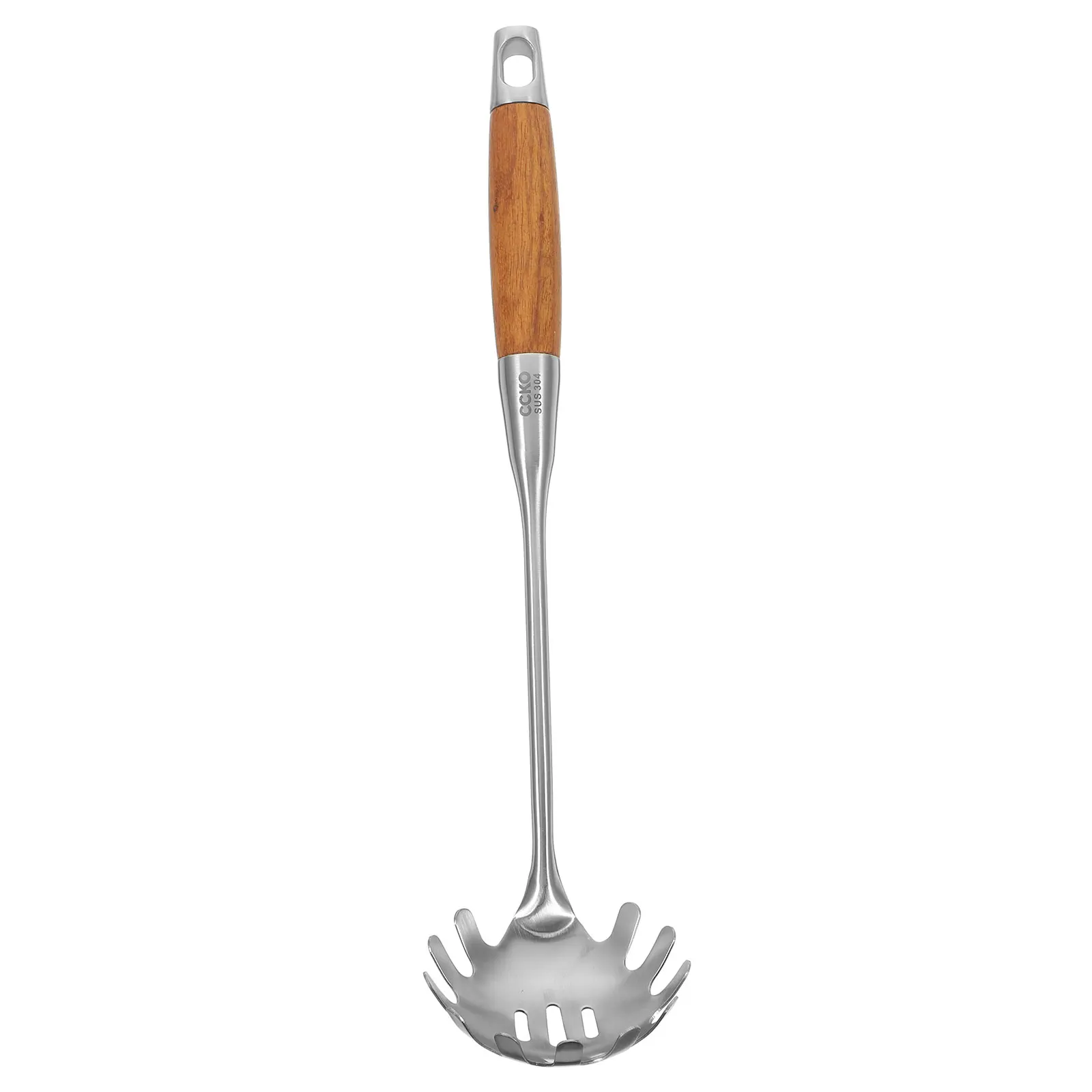 

Stainless Steel Pasta Spoon Noodle Colander Kitchen Strainer Spaghetti Server Drain Hole Anti Scald Heat Insulation Smooth