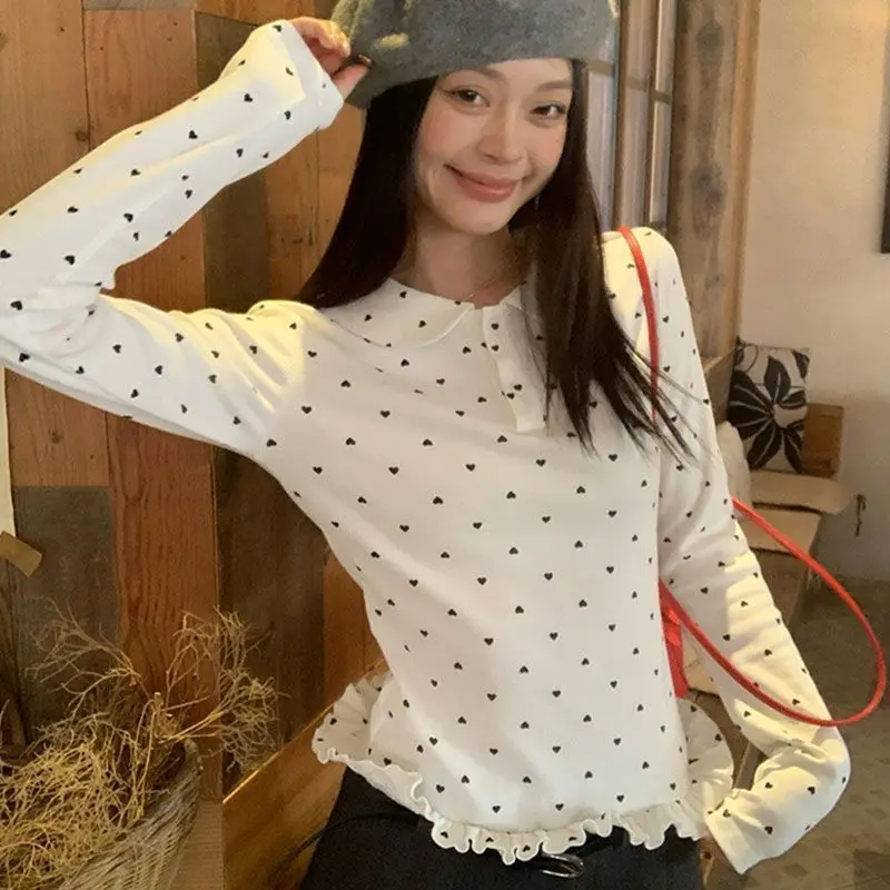 Kimotimo 2026 Women Spring Autumn Hot Girl Long Sleeve Crop Top Slim Fit Versatile Unique Design Undershirt T-shirt Clothing - view 4