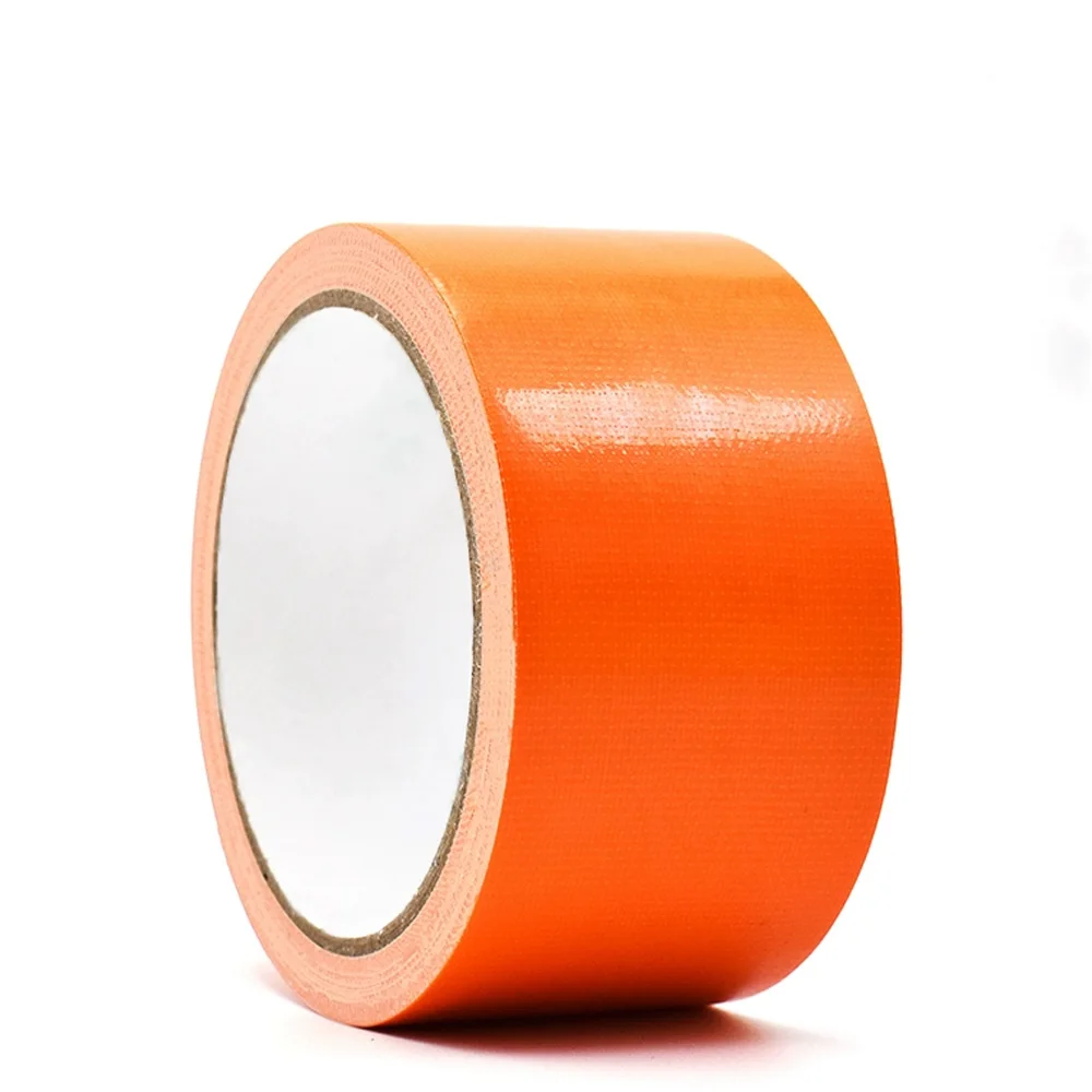 Cinta adhesiva naranja W10-500mm Cinta adhesiva de color industrial resistente de alta resistencia 10M para embalaje y reparación
