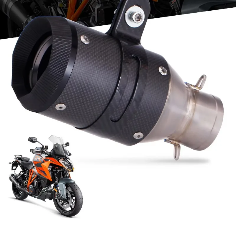 نظام العادم الانزلاق على مجموعة كاملة ربط الأنابيب دراجة نارية الأوسط الأنابيب للنينجا 400 Z400 CB650R Z900 R1 AR 2017 -2019 سنة #4